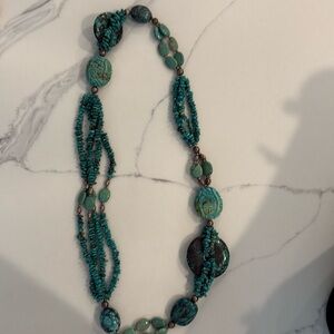 Beautiful aqua necklace